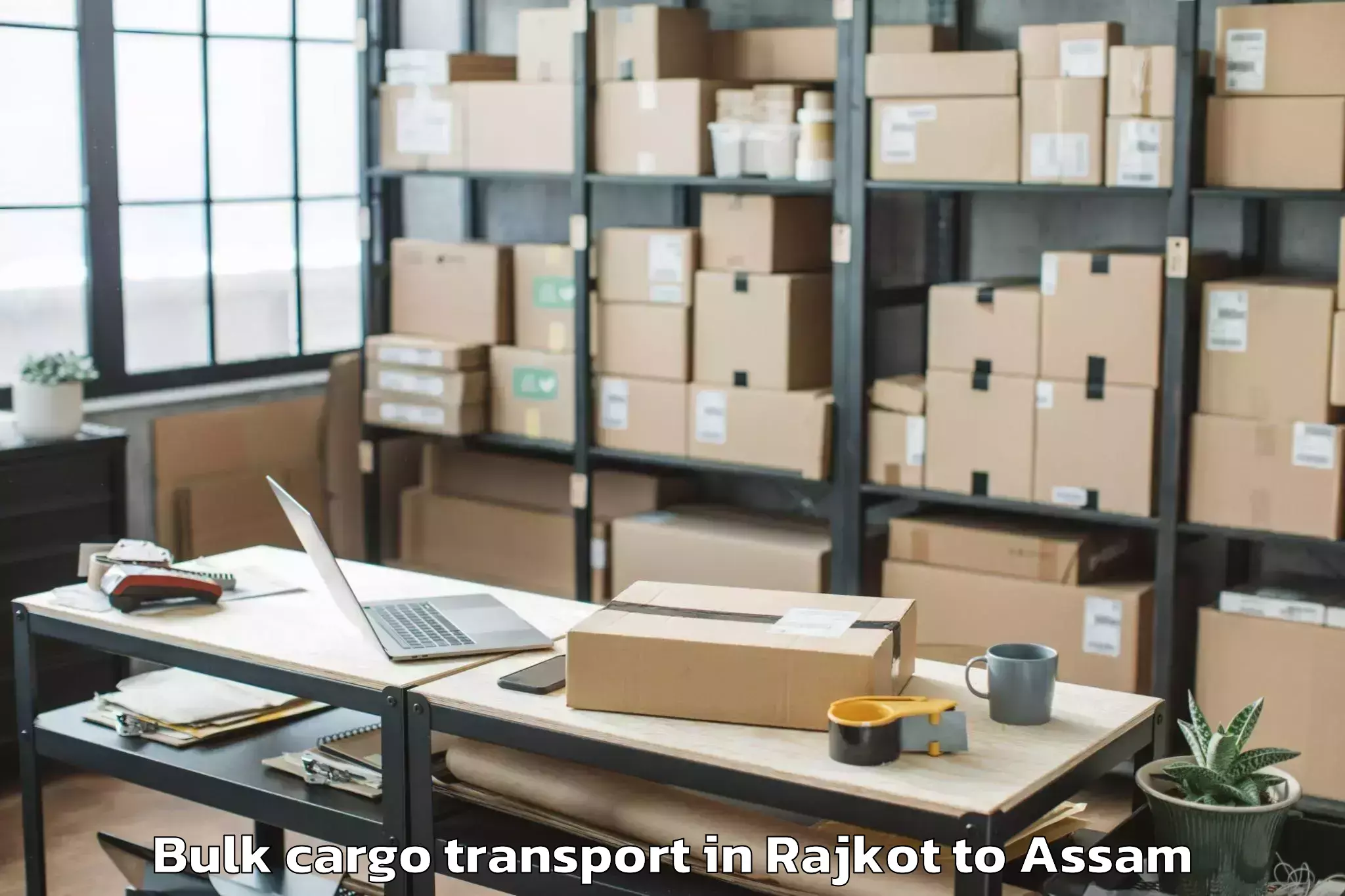 Expert Rajkot to Guwahati Airport Gau Bulk Cargo Transport